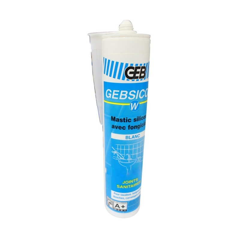 Silicone sanitaire Gebsicone W 310ml  blanc -  - meilleure qualité