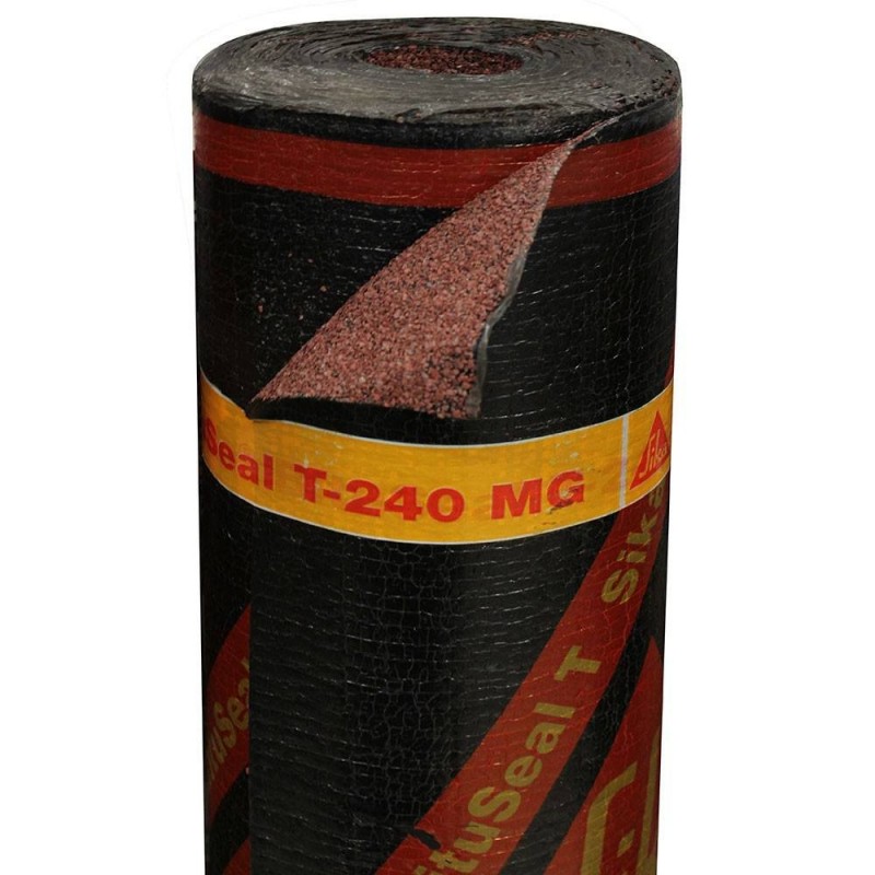 Membrane d'étanchéité Sika Bituseal T-240 GM rouge 1mx10m -  - meilleure qualité