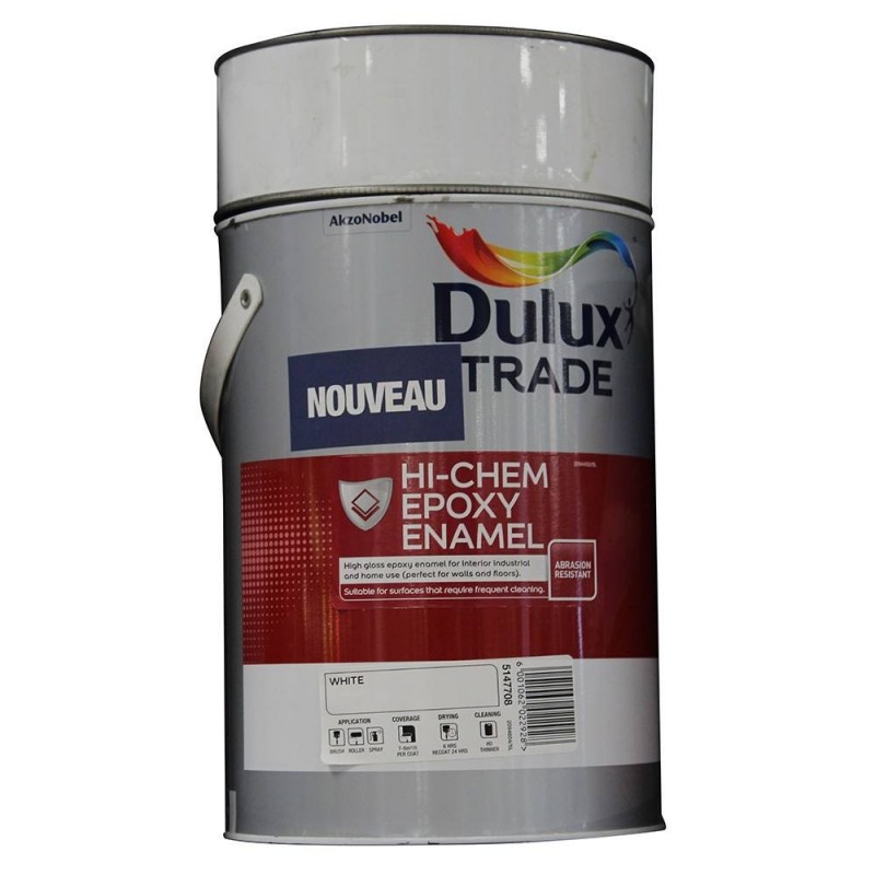 Peinture pour sol Hi-chem epoxy enamel white 5L