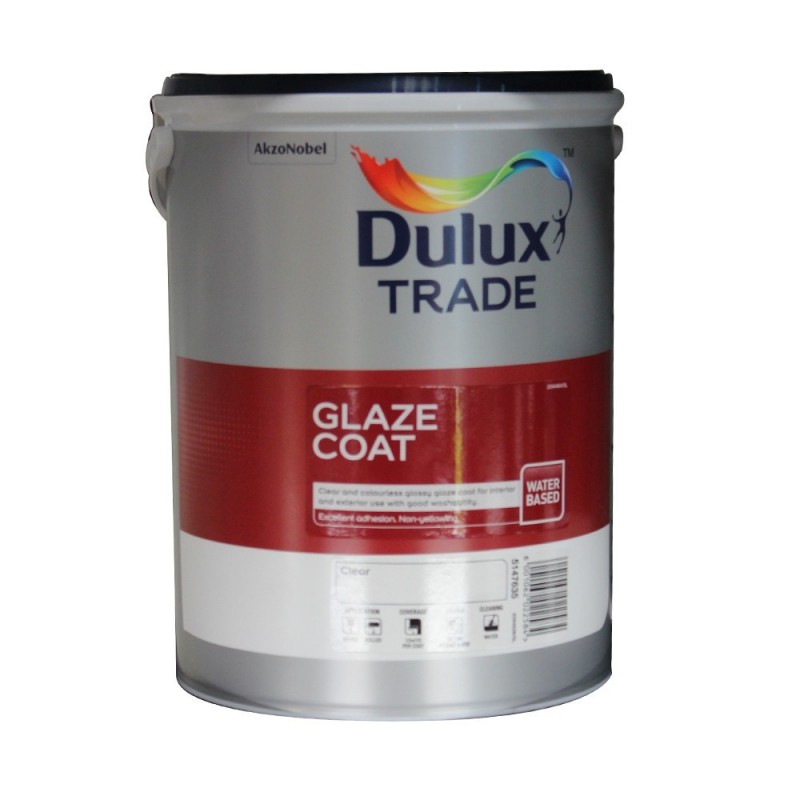 Glazecoat - Couche de glaçure clair à base deau 5L
