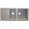 Evier à encastrer 2 cuve Dukkahtaupe *