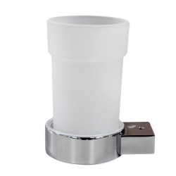 Porte verre nua laiton chrome*