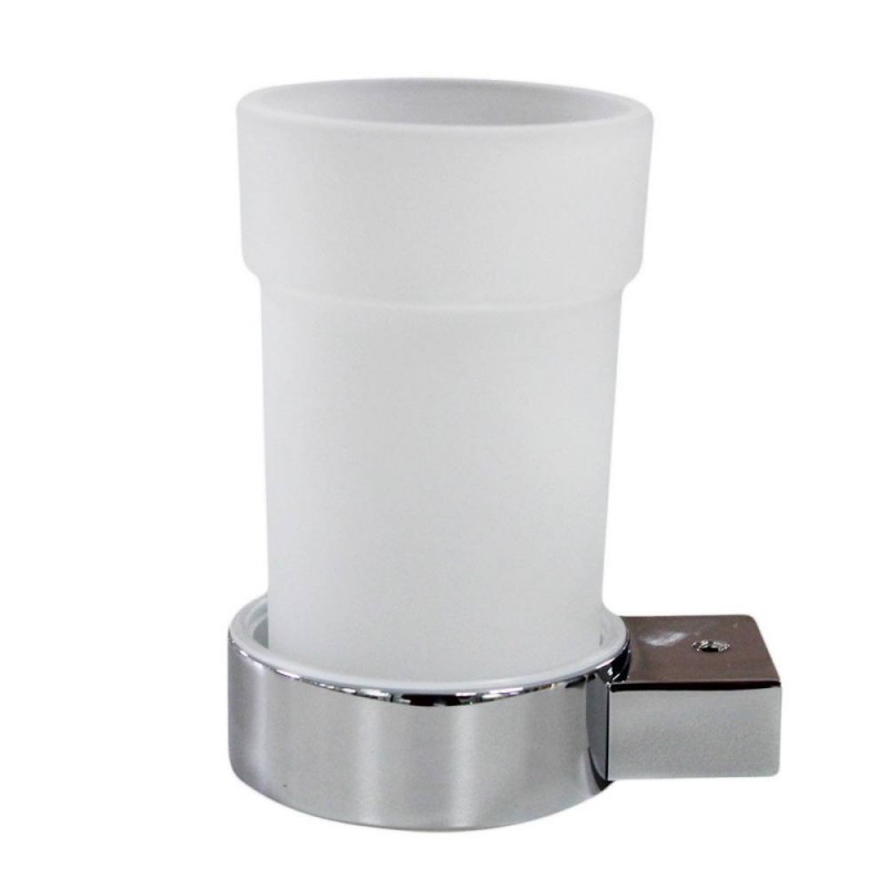 Porte verre nua laiton chrome*