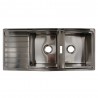 Evier à encastrer 2 bacs Fusion 105 1160x500x200 poli