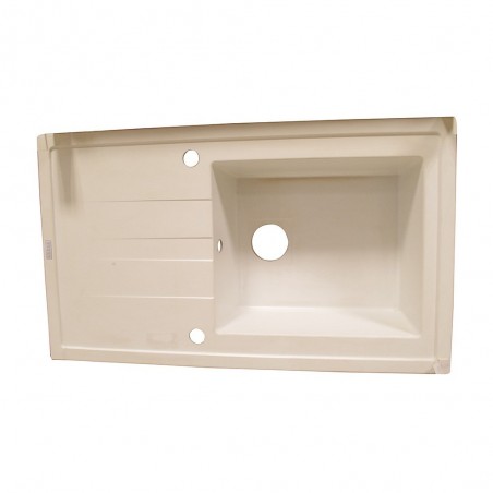 Evier à encastrer 1 bac blanc Tango 1 *