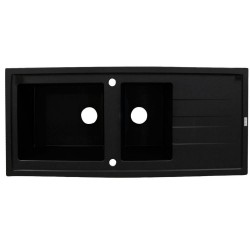 Evier à encastrer 2 bacs noir Tango -  - meilleure qualité