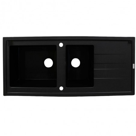 Evier à encastrer 2 bacs noir Tango -  - meilleure qualité