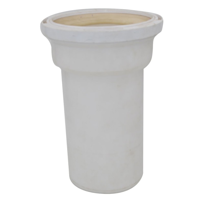 Sortie de cuvette Wc droite d100mm blanc *