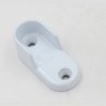 Support tube penderie blanc 30x15