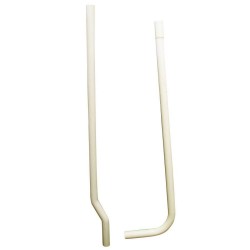 Tuyau de descente coudé p-chasse murale*