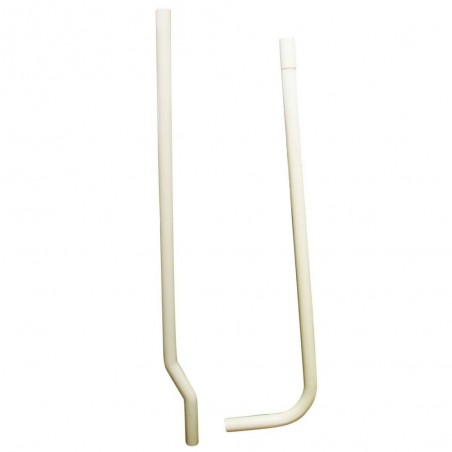 Tuyau de descente coudé p-chasse murale*