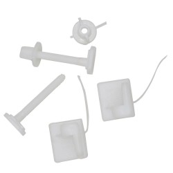 Ensemble fixation plastique abattant