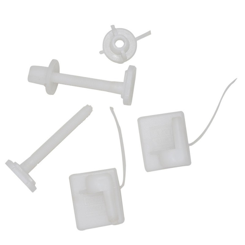 Ensemble fixation plastique abattant