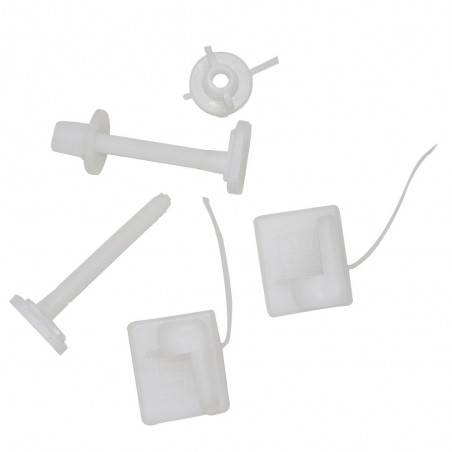 Ensemble fixation plastique abattant