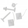 Ensemble fixation plastique abattant