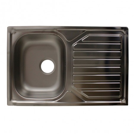 Evier à encastrer 1 bac flat Okio Line 800 x 500 mm