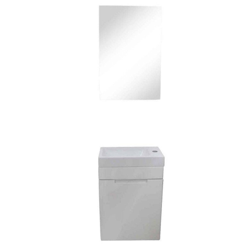 Meuble salle de bain Daisy blanc 40cm