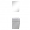 Meuble salle de bain Daisy blanc 40cm
