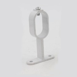 Support tube penderie blanc 30x15