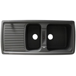 Evierà encastrer gris Alpha 2bacs