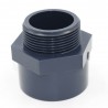 Manchon fileté mâle pvc 40-50-1 *