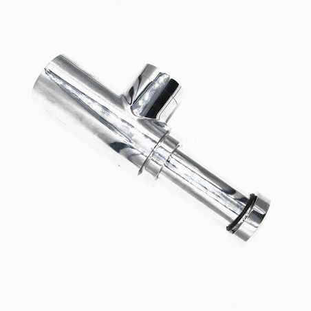 Siphon de lavabo en laiton chromé réglable en hauteur