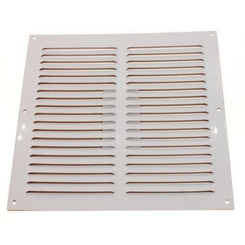 Grille 3-200x200x0.6 alu blanc FT