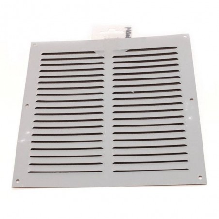 Grille 3-200x200x0.6 alu blanc s-c