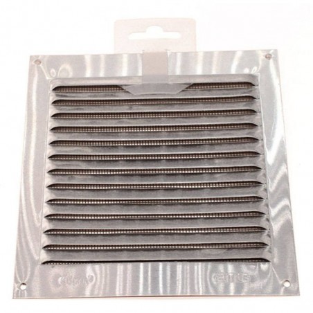 Grille 3-150x150x0.6 alu argent s-c