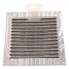 Grille 3-150x150x0.6 alu argent s-c