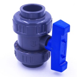 Vanne à coller double union Ø32mm