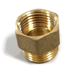 Manchon laiton égal mâle femelle 1-2