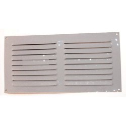 Grille 3-150x300x0.6 alu blanc s-c