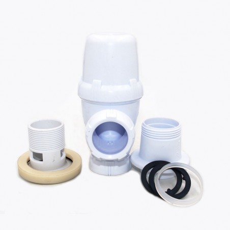 Bonde de lavabo Quick-clac chrome avec siphon