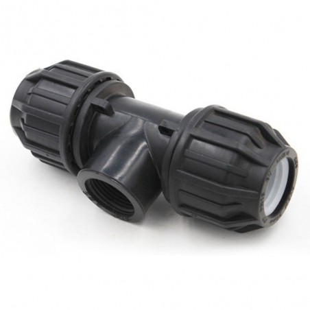 Té compression taraudé 32x3-4