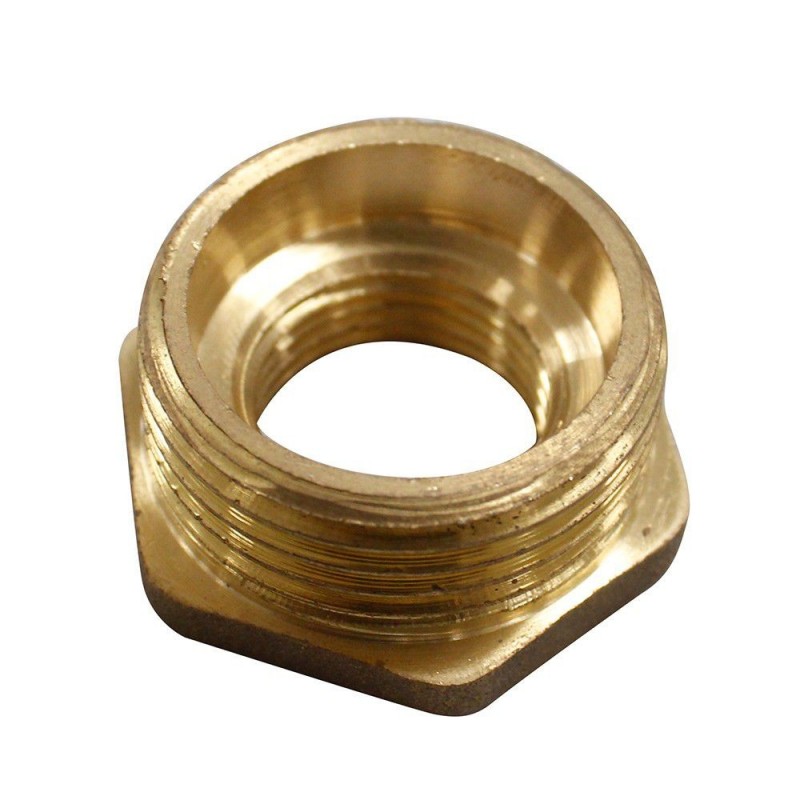 Mamelon réduit en laiton mâle femelle 1 x ½