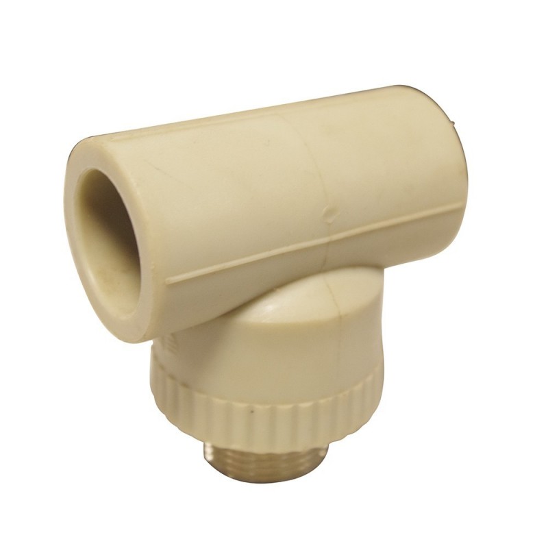 Te pour gris filetage mâle D.25mm-3-4