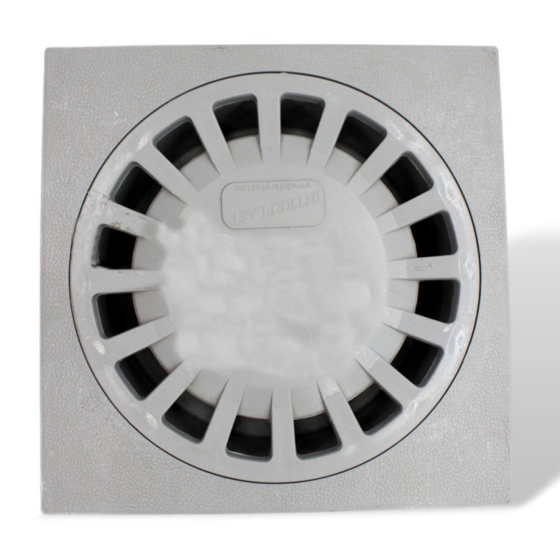 Siphon de sol gris 200x200mm