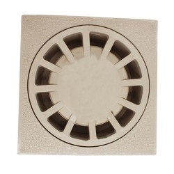 Siphon de sol-cour beige 200x200mm