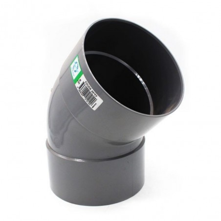 Coude pvc 45° femelle-femelle 125