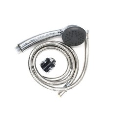 Kit support+douchette Cléan+flexible laiton chromé*