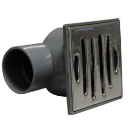 Siphon de sol 100x100 mm horizontal