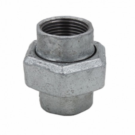 Raccord union galva 1 femelle femelle