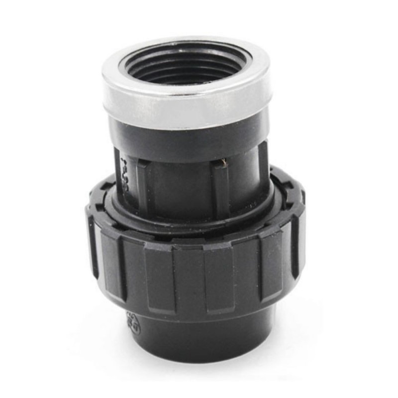 Raccord à compression femelle fileté 63x2