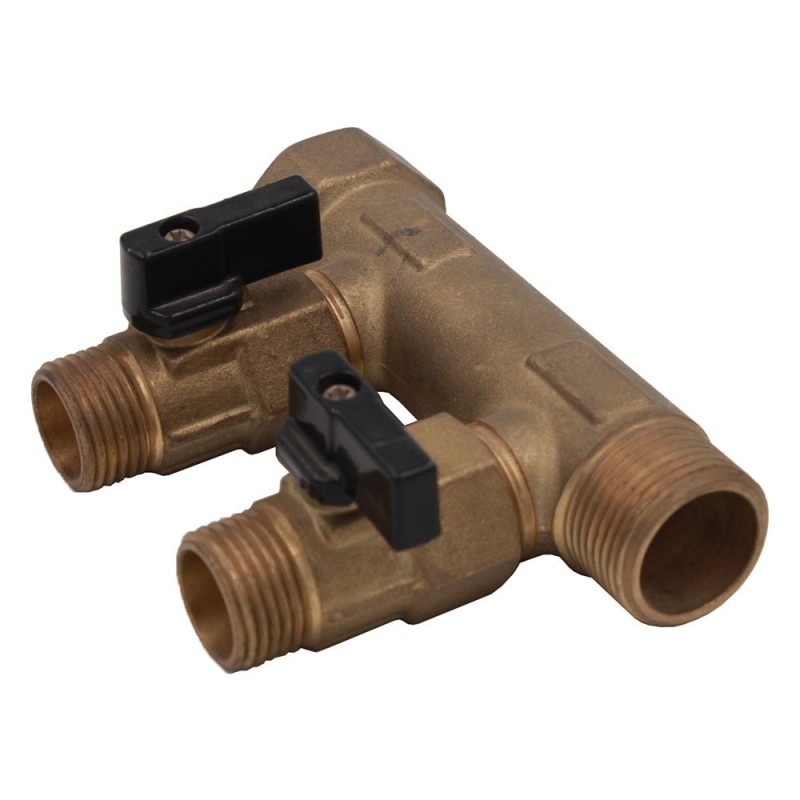 Collecteur 2 sorties à vanne 20-27