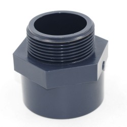 Embout fileté mâle en PVC 50-63-11-2