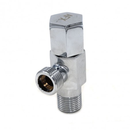 Robinet equerre 15x15 chrome 1-4 tour