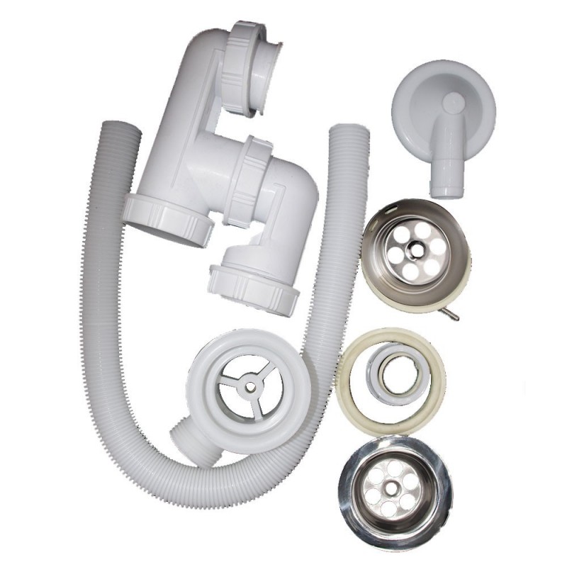 Vidage baignoire à chainette avec siphon