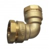 Coude à compression laiton 63mm*