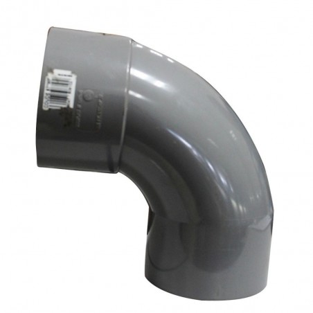 Coude PVC mâle femelle 87° Ø100 mm